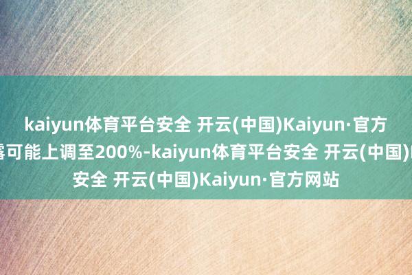 kaiyun体育平台安全 开云(中国)Kaiyun·官方网站但特朗普流露可能上调至200%-kaiyun体育平台安全 开云(中国)Kaiyun·官方网站